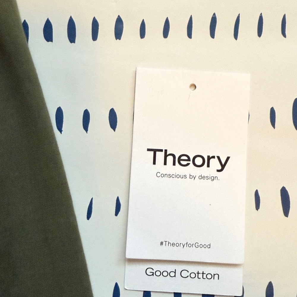 Theory Scoop Long Sleeve Tee in Rosemary - Picture 4 of 5